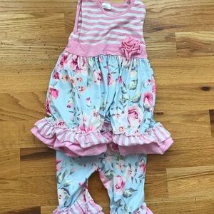 Two piece toddler sunsuit 3t